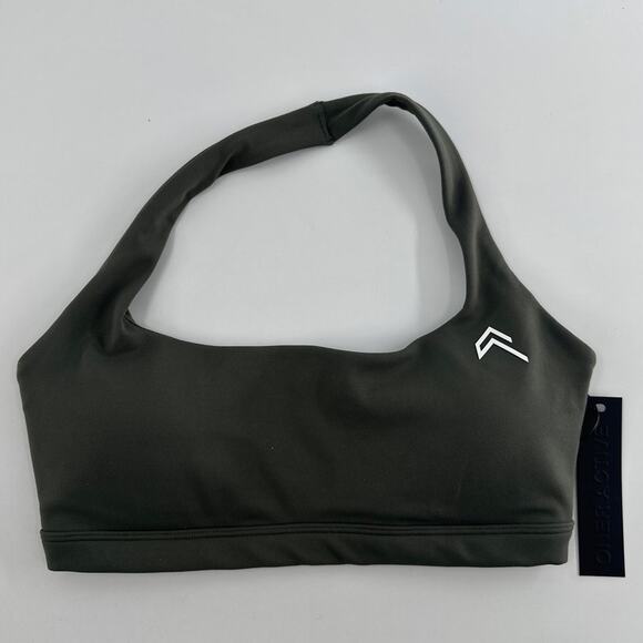 Oner Active Dark Khaki EasyLift Halter Bralette Size S - Picture 6 of 9